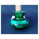Anchor Hocking ruffled bud vase