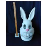 Hard plastic rabbit head/mask