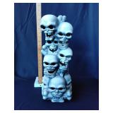 Skull totem blow mold, no light