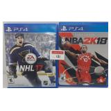 PS-4 EA SPORTS NHL-17 + PS-4 NBA-2K-18 VIDEO GAME PS-4 EA SPORTS NHL-17 + PS-4 NBA-2K-18 VIDEO GAME