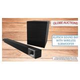 KLIPSCH SOUND BAR + WIRELESS SUBWOOFER(MSP:$880) KLIPSCH SOUND BAR + WIRELESS SUBWOOFER(MSP:$880)