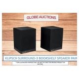 KLIPSCH SURROUND3 BOOKSHELF SPEAKER PAIR(MSP:$450) KLIPSCH SURROUND3 BOOKSHELF SPEAKER PAIR(MSP:$450)