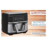 LOOKS NEW BELLA PRO 9QT TRIZONE AIR FRYER(MSP:$350 LOOKS NEW BELLA PRO 9QT TRIZONE AIR FRYER(MSP:$350