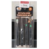 ILLINOIS STAINLESS TWEEZER SET ILLINOIS STAINLESS TWEEZER SET