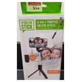2-IN-1 TRIPOD SELFIE STICK W/ REMOTE 2-IN-1 TRIPOD SELFIE STICK W/ REMOTE
