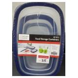 SET OF 3 FOOD STORAGE CONTAINERS SET OF 3 FOOD STORAGE CONTAINERS