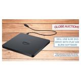 DELL USB SLIM DVD DRIVE W/ PLAY & BURN SOFTWARE DELL USB SLIM DVD DRIVE W/ PLAY & BURN SOFTWARE
