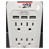 INSIGNIA 4-OUTLET PROTECTED W/ 3 USB PORTS INSIGNIA 4-OUTLET PROTECTED W/ 3 USB PORTS