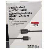 6-FT DISPLAYPORT TO HDMI CABLE 6-FT DISPLAYPORT TO HDMI CABLE