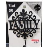 SLOT-50 FAMILY DECORATIVE HOOK SLOT-50 FAMILY DECORATIVE HOOK