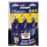3-PCS IRWIN SPEEDBOR DRILL BIT SET(1', 3/4',5/8') 3-PCS IRWIN SPEEDBOR DRILL BIT SET(1', 3/4',5/8')