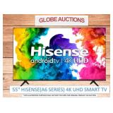 55' HISENSE(A6 SERIES) 4K UHD SMART TV (MSP: $728)