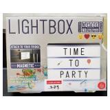 MAGNETIC LIGHTBOX WITH LETTERS, NUMBERS & SMILEYS