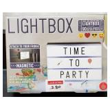 MAGNETIC LIGHTBOX WITH LETTERS, NUMBERS & SMILEYS