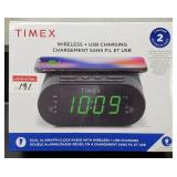 TIMEX ALARM CLOCK + 2-IN-1 WIRELESS CHARGER