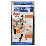 2-IN-1 TRIPOD SELFIE STICK W/ RING LIGHT & REMOTE