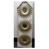 3-PCS DECORATIVE WALL MIRROR