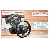 PS-5/PS-4 FERRARI T80 GAMNG WHEEL+PEDAL (MSP:$170)