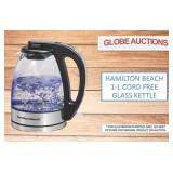 LOOKS NEW HAMILTON BEACH 1-L CORD FREE KETTLE