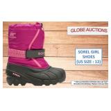SOREL GIRL SHOES - US SIZE : 12 (MSP: $163)