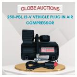 250-PSI, 12-V VEHICLE PLUG IN AIR COMPRESSOR