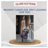 BRANDED CAMOFLAGE GREY LEGGINGS (ONE SIZE)