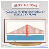 SAMSUNG 55" RED CUSTOMIZABLE TV FRAME (MSP:$199)