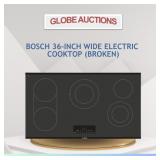 BOSCH 36-INCH WIDE ELECTRIC COOKTOP (BROKEN)