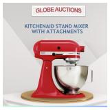 LOOK NEW KITCHENAID STAND MIXER+ATTACHMNT(MSP:$499