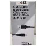 9-FT MICRO USB TO USB CABLE