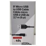 9-FT MICRO USB TO USB CABLE