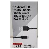 3-FT MICRO USB TO USB CABLE