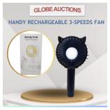 HANDY RECHARGEABLE 3-SPEEDS FAN