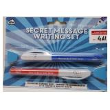 RED & BLUE SECRET MESSAGE WRITING PEN SET