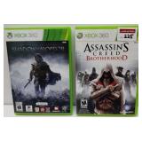 SET OF 2(SHADOW MORDOR+ASSASSINS CREED)VIDEO GAME