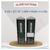 8-GB ( SET OF 2 DDR-4 RAMS 4+4 GB)
