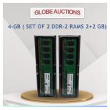 4-GB ( SET OF 2 DDR-2 RAMS 2+2 GB)