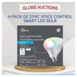 4-PACK GE SYNC VOICE CONTROL SMART LED BULB
