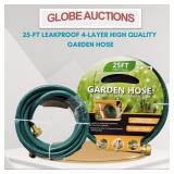 25-FT LEAKPROOF 4-LAYER HIGH QUALITY GARDEN HOSE