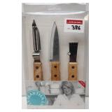 3-PIECES WOOD HANDLE KITCHEN TOOLS