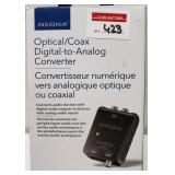 INSIGNIA OPTICAL/COAX DIGITAL-TO-ANALOG CONVERTER