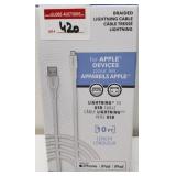 INSIGNIA 10-FT BRAIDED LIGHTENING USB CABLE