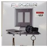 FLIXZER DOUBLE LIGHT SWITCH PLATE TRAY + KEY HOOKS