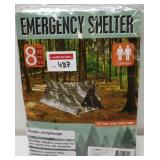 2-PERSON 8-FT EMERGENCY SHELTER W/ 20FT NYLON ROPE