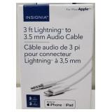INSIGNIA 3-FT LIGHTNING TO 3.5MM AUDIO CABLE