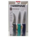 FARBERWARE 3-PIECES PARING KNIFE SET