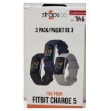 3-PACK STRAPSCO FITBIT CHARGE-5 STRAPS