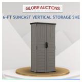 LOOK NEW 6-FT SUNCAST VERTICAL SHED (MSP:$590)