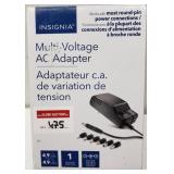 INSIGNIA MULTI-VOLTAGE AC ADAPTER W/ 4.9 FT CORD