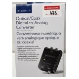 INSIGNIA OPTICAL/COAX DIGITAL-TO-ANALOG CONVERTER